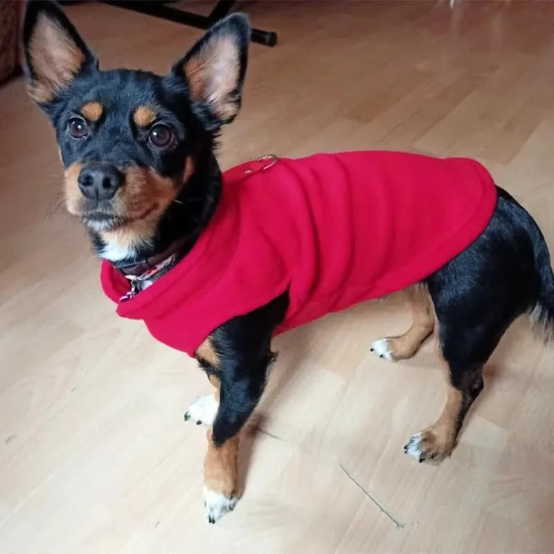 Warm Fleece Dog Jacket