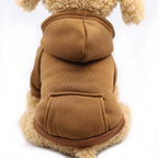 Warm colorful hoodie for small dogs