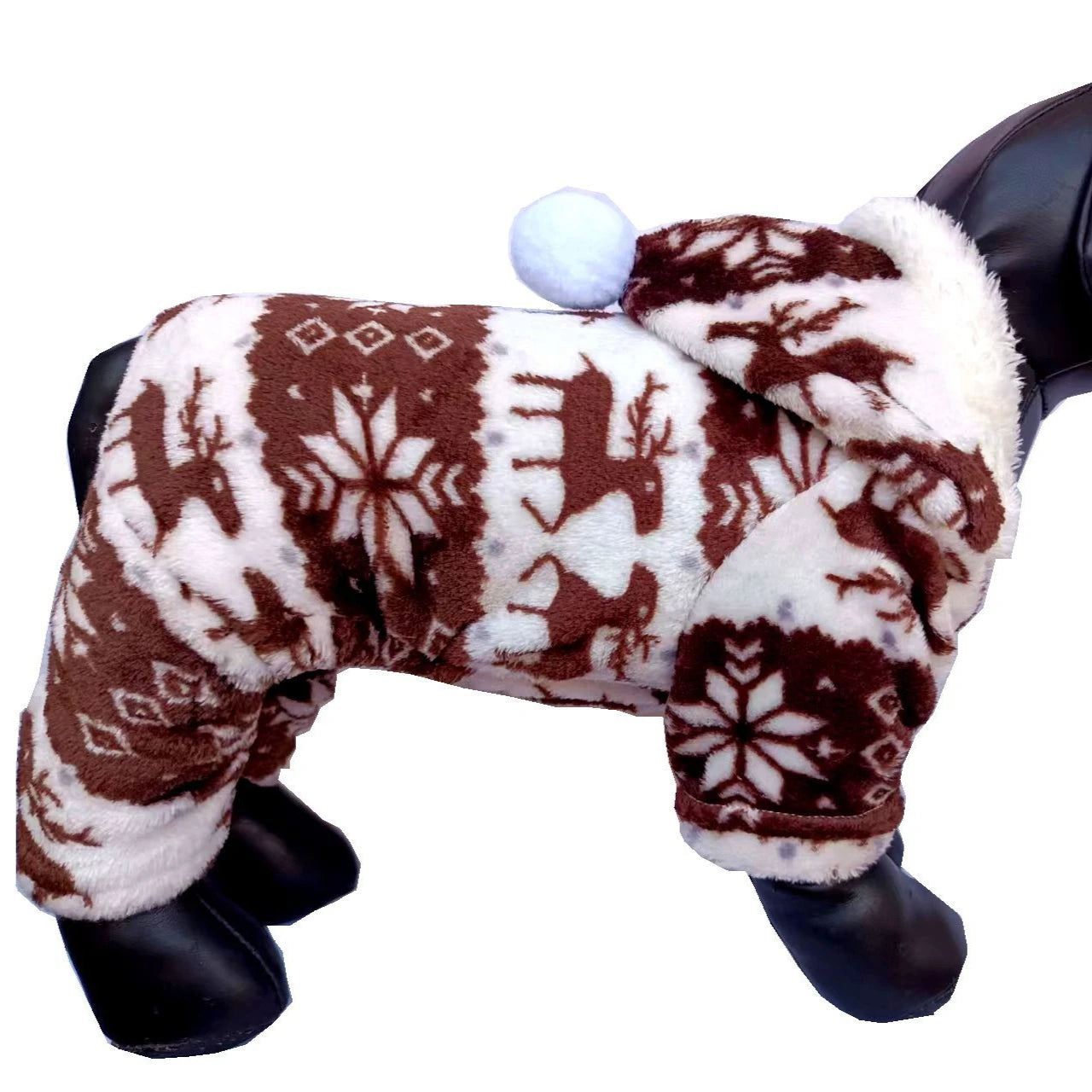 Warm Christmas onesie for small and medium dogs